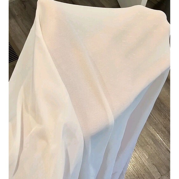 vintage sheer nightgown lace trim flutter sleeve romantic blush pink bridal L/XL - Picture 9 of 10